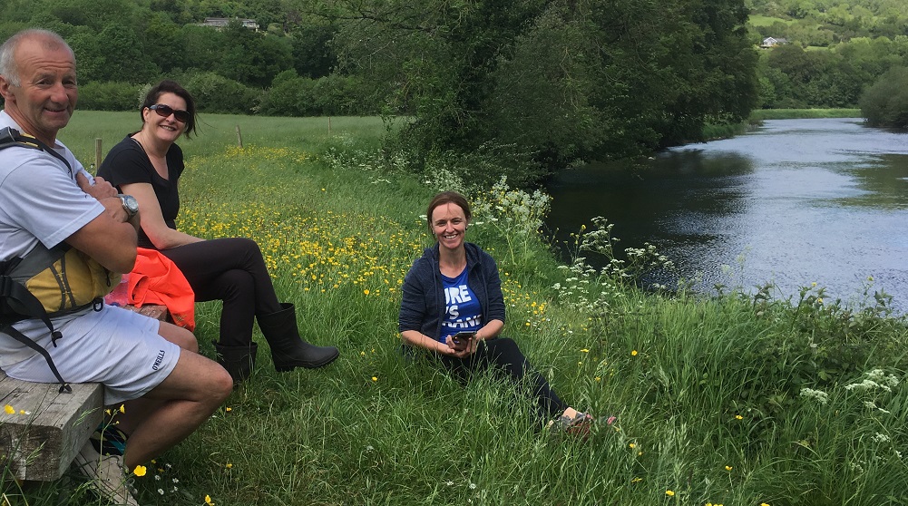 Kilkenny Eco Tours taking a break along the River Nore
